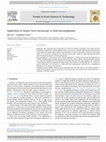 Research paper thumbnail of Application of atomic force microscopy in food microorganisms