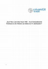 Research paper thumbnail of Karl Marx und John Stuart Mill – Zwei Orientalistische Positionen in der Debatte um Indien im 19. Jahrhundert