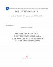 Research paper thumbnail of Architettura antica e città contemporanea: ville romne nel suburbium - note e considerazioni