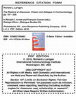 Research paper thumbnail of The Rhetoric of Discourse: Chiasm and Dialogue in Communicology  (2018)