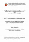 Research paper thumbnail of PSICOANALISIS Y POLÍTICA. PROBLEMATIZACIONES EN  TORNO A LA NOCIÓN DE PODER EN PSICOANÁLISIS