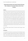 Research paper thumbnail of Editorial Representations of the National Standards Education Policy: Populism, the Journalistic Identity and the Citizen- Consumer