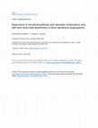 Research paper thumbnail of Reductions in net photosynthesis and stomatal conductance vary with time since leaf detachment in three deciduous angiosperms