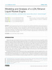 Research paper thumbnail of Modeling and Analysis of a LOX/Ethanol Liquid Rocket Engine