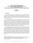 Research paper thumbnail of Peranan Advokat Dalam Implementasi Maklumat Ketua Mahkamah Agung Republik Indonesia Nomor : 01/Maklumat/KMA/IX/2017 Sebagai Bentuk Upaya Penegakan Kode Etik Profesi dan Sumpah Advokat