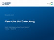 Research paper thumbnail of Narrative der Erweckung