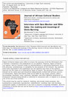 Research paper thumbnail of Interview with Sara Blecher and Sihle Xaba: the making and meanings of Otelo Burning