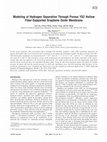 Research paper thumbnail of Modeling of hydrogen separation through porous YSZ hollow fiber-supported graphene oxide membrane