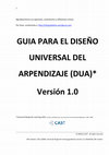 Research paper thumbnail of Diseno Universal de Aprendizaje