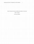 Research paper thumbnail of Effect of Parental Involvement and High School Students' Achievement