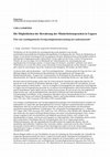 Research paper thumbnail of Die Möglichkeiten der Bewahrung der Minderheitensprachen in Ungarn Über eine soziolinguistische Zweisprachigkeitsuntersuchung im Landesmassstab