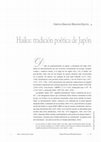 Research paper thumbnail of Haiku: tradición poética de Japón