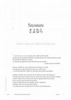 Research paper thumbnail of Sayonara (poema).pdf