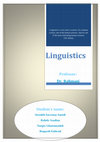 Research paper thumbnail of linguistics issues