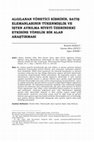 Research paper thumbnail of ALGILANAN YÖNETİCİ KİBRİNİN, SATIŞ ELEMANLARININ TÜKENMİŞLİK VE İŞTEN AYRILMA NİYETİ ÜZERİNDEKİ ETKİSİNE YÖNELİK BİR ALAN ARAŞTIRMASI