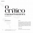 Research paper thumbnail of 2018 - O Crítico Manuel Bandeira (Revista Opiniães, n. 12)