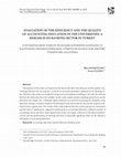 Research paper thumbnail of EVALUATION OF THE EFFICIENCY AND THE QUALITY OF ACCOUNTING EDUCATION IN THE UNIVERSITIES: A RESEARCH ON BANKING SECTOR IN TURKEY