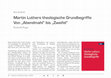 Research paper thumbnail of Rezension: Reinhold Rieger: Martin Luthers theologische Grundbegriffe: Von „Abendmahl“ bis „Zweifel“