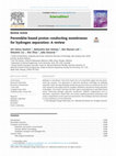 Research paper thumbnail of Perovskite-based proton conducting membranes for hydrogen separation: A review