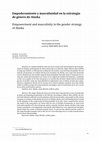 Research paper thumbnail of Empoderamiento y masculinidad en la estrategia de género de Alaska.