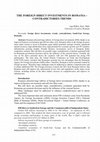 Research paper thumbnail of The foreign direct investments in Romania � contradictories trends