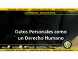 Research paper thumbnail of Datos Personales como un Derecho Humano