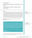 Research paper thumbnail of Model for determining subjective and objective factors of tax evasion