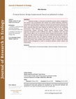 Research paper thumbnail of Cement factory design requirements based on industrial ecology