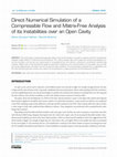 Research paper thumbnail of Direct Numerical Simulation of a Compressible Flow and Matrix-Free Analysis of its Instabilities over an Open Cavity