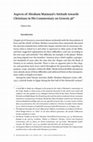 Research paper thumbnail of Nahem Ilan, “Aspects of Abraham Maimuni’s Attitude towards Christians in His Commentary on Genesis 36,” in  Miriam L. Hjälm, ed., Senses of Scripture, Treasures of Tradition: The Bible in Arabic among Jews, Christians and Muslims (Leiden: Brill, 2017), 252-279