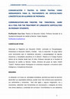 Research paper thumbnail of COMUNICACIÓN Y TEATRO. EL JUEGO TEATRAL COMO HERRAMIENTA PARA EL TRATAMIENTO DE DIFICULTADES LINGÜÍSTICAS EN ALUMNOS DE PRIMARIA. COMMUNICATION AND THEATRE. THE THEATRICAL GAME AS A TOOL FOR THE TREATMENT OF LINGUISTIC DIFFICULTIES IN PRIMARY STUDENTS