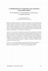 Research paper thumbnail of Carlos Emilio Gende, "La lingüisticidad de la comprensión como experiencia de diversidad cultural"