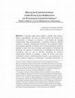 Research paper thumbnail of MUTAÇÃO CONSTITUCIONAL COMO EVOLUÇÃO NORMATIVA OU PATOLOGIA CONSTITUCIONAL? TEMPO E DIREITO À LUZ DA HERMENÊUTICA-FILOSÓFICA