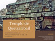 Research paper thumbnail of TEMPLO DE QUETZALCÓATL.pdf