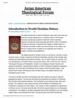 Research paper thumbnail of Introduction to World Christian History by Derek Cooper (IVP Academic, 2016)