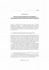 Research paper thumbnail of The EU crisis management in the light of international labour and social security standards