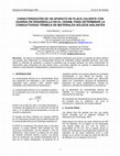 Research paper thumbnail of CARACTERIZACIÓN DE UN APARATO DE PLACA CALIENTE CON GUARDA EN DESARROLLO EN EL CENAM, PARA DETERMINAR LA CONDUCTIVIDAD TÉRMICA DE MATERIALES SÓLIDOS AISLANTES