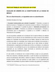 Research paper thumbnail of IGUALDAD DE GÉNERO EN LA CONSTITUCIÓN DE LA CIUDAD DE MÉXICO.docx