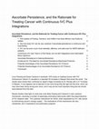 Research paper thumbnail of Ascorbate Persistence, and the Rationale for Treating Cancer with Continuous IVC Plus Integrations Ascorbate Persistence, and the Rationale for Treating Cancer with Continuous IVC Plus Integrations 1