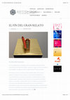 Research paper thumbnail of "El fin del Gran Relato". En: Artishock, 2018