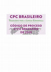 Research paper thumbnail of Codigo de Proceso Civil brasileno de 2015