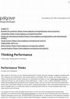 Research paper thumbnail of Performance Thinks