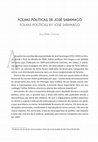 Research paper thumbnail of 2018 - "Folhas Políticas" de José Saramago (Rev. Via Atlântica, n. 33)