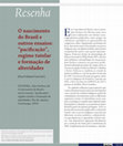 Research paper thumbnail of Resenha de "O nascimento do Brasil e outros ensaios: 'pacificação', regime tutelar e formação de alteridades"