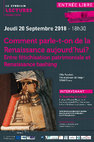 Research paper thumbnail of Conférence Jean Marie LE GALL: Comment parle-t-on de la Renaissance aujourd'hui ? Entre fétichisation patrimoniale et Renaissance bashing (20 septembre 2018, 18h30, Villa Rabelais, Tours)