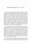 Research paper thumbnail of Deleuze : política e informação (2010).