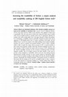 Research paper thumbnail of Assessing the readability of fiction: a corpus analysis and readability ranking of 200 English fiction texts