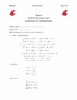 Research paper thumbnail of Review for Integration by Parts and Partial Fraction Decomposition