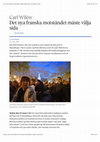 Research paper thumbnail of Det nya franska motståndet måste välja sida - om Nuit Debout. (Svenska Dagbladet, Under strecket)