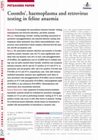 Research paper thumbnail of Coomb' ,haemoplasma and retrovirus testing in feline anemia